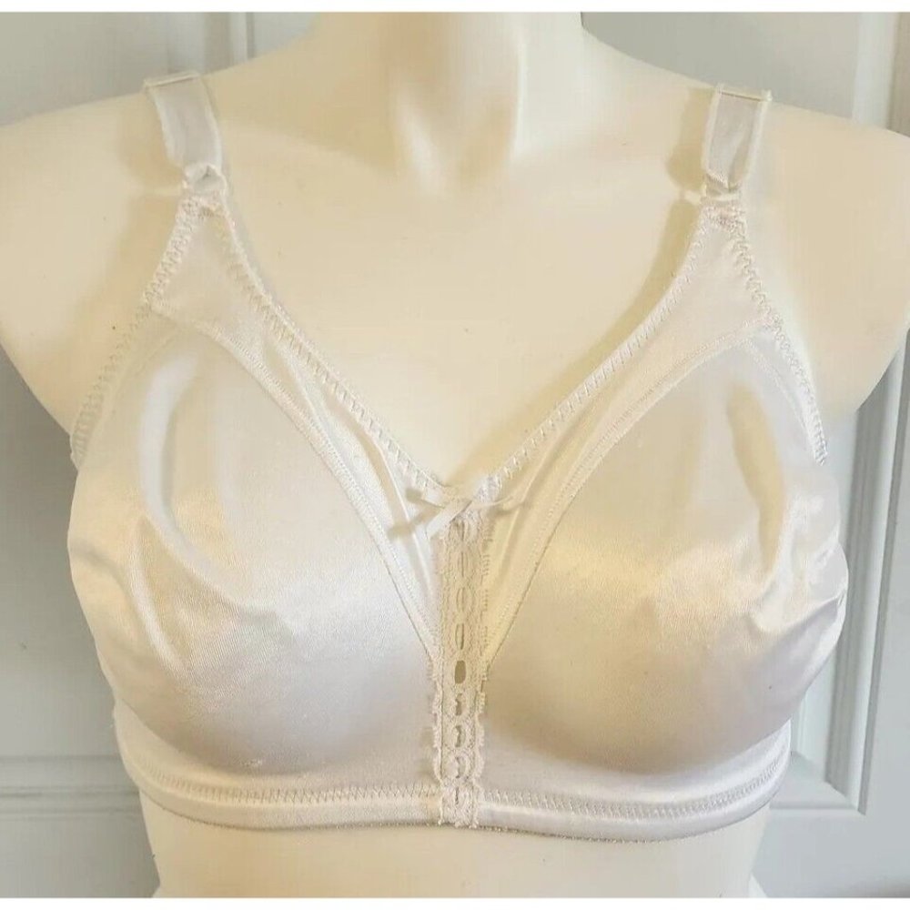 Bali Women's Style 3820 Double Support White Wireless T Shirt Bra Size 42D
